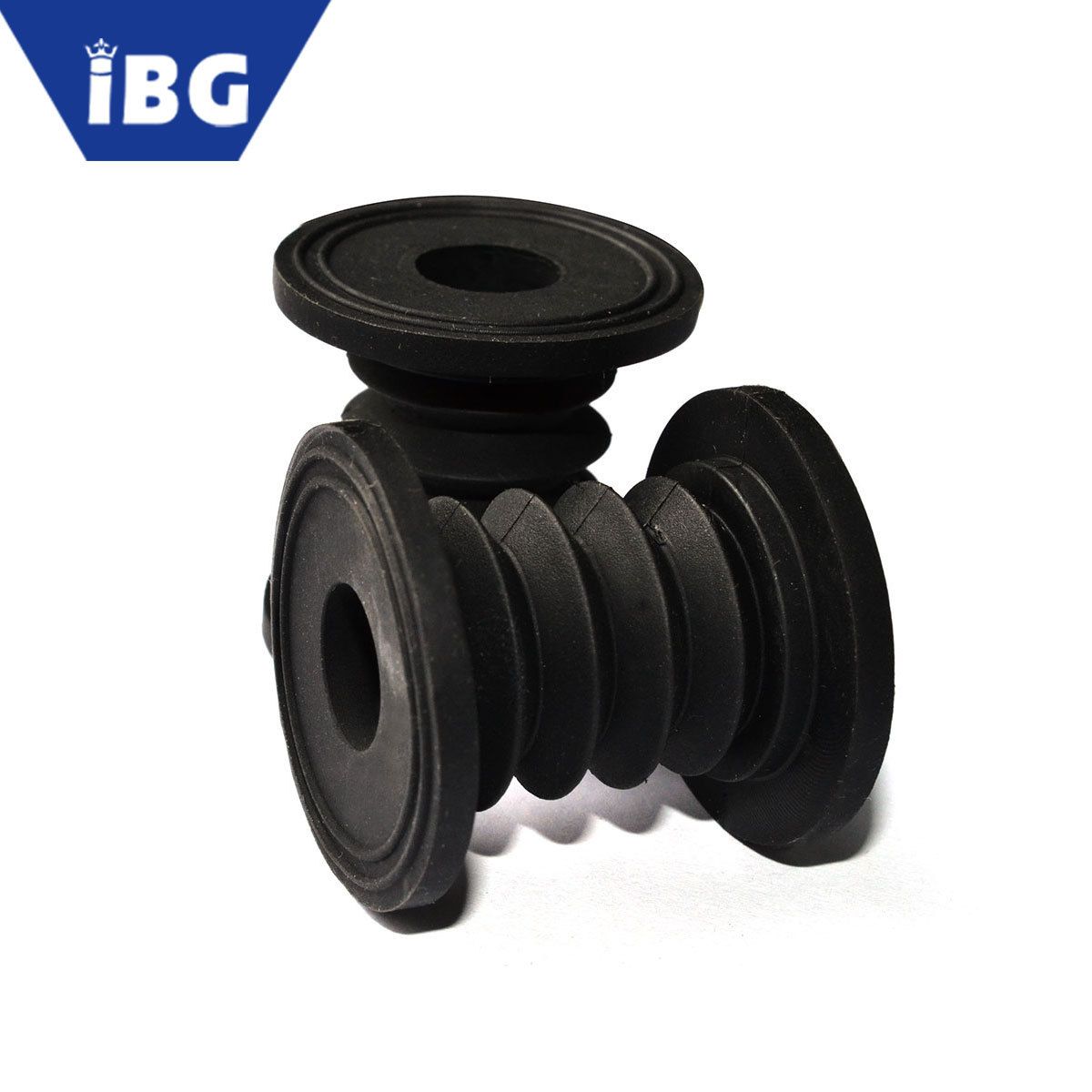 耐高温环保食品级黑色法兰波纹管1