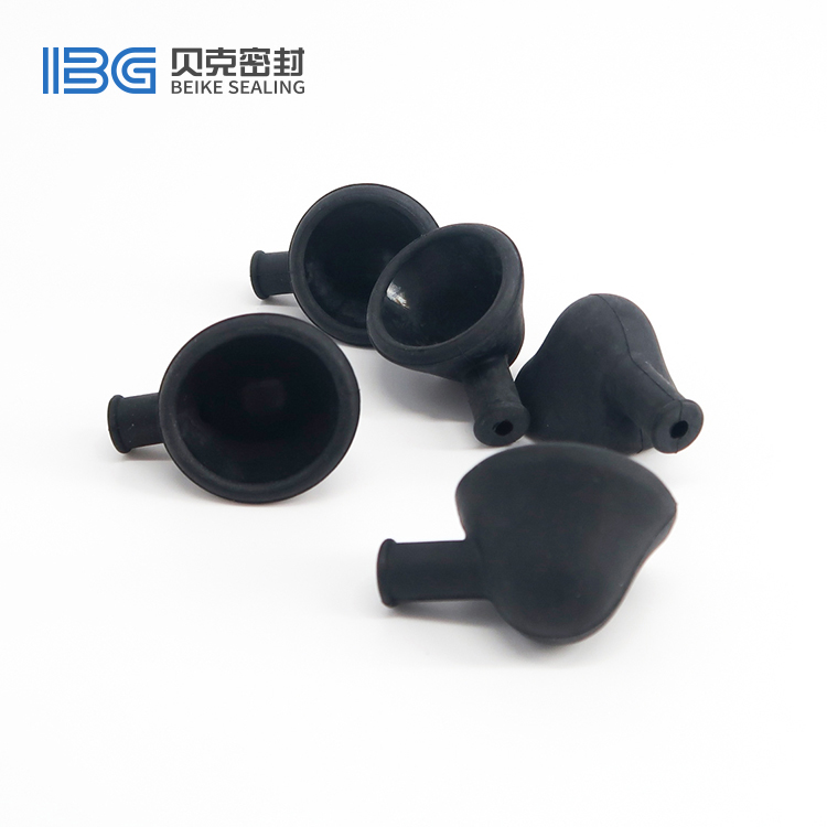 黑色带孔橡胶帽，三元乙丙橡胶帽定制